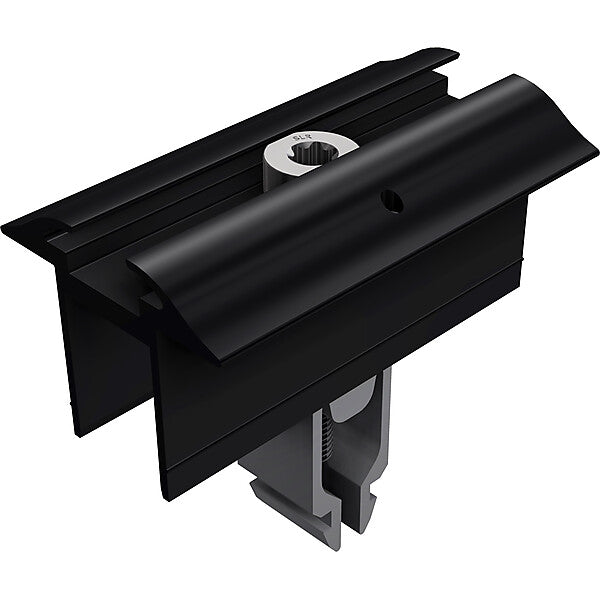 SL Rack Mittelkemme mit Erdung schwarz eloxiert 96160-01